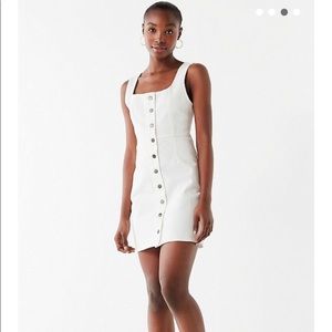 UO Button-Down Denim Mini Dress